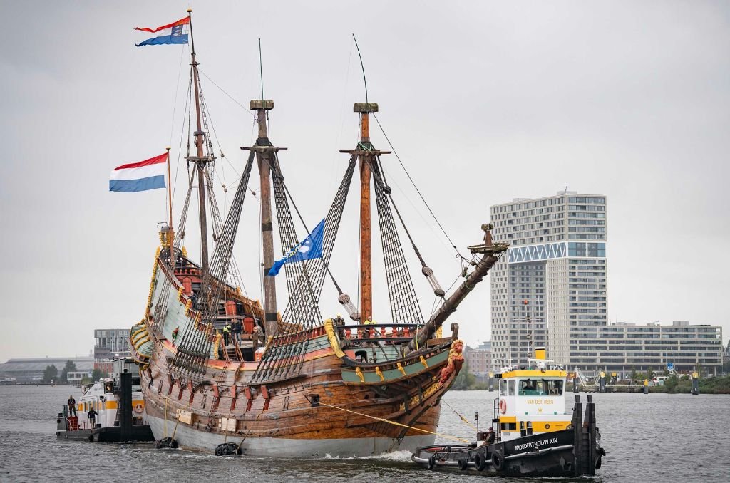 Batavia aangekomen in Amsterdam